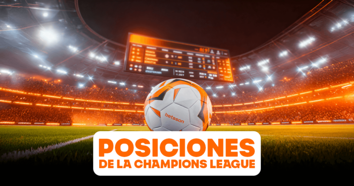 posiciones de champions league​