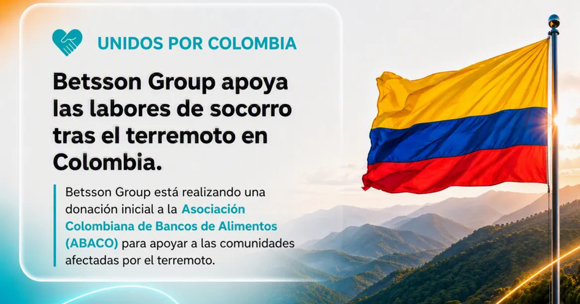Betsson Group Donó 50 millones para apoyar damnificados en Colombia